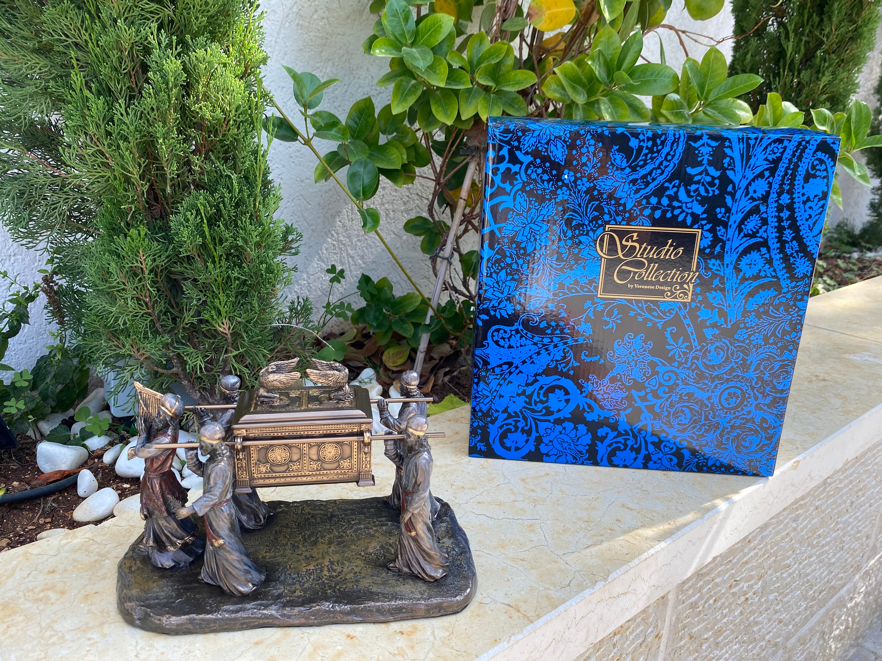 Veronese Design Ark of the Covenant Statue: Cold Cast Bronze