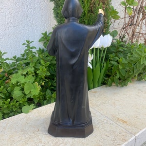 11.8 inch SAINT CHARBEL statue , high quality st charbel made of resin from the holy land image 4