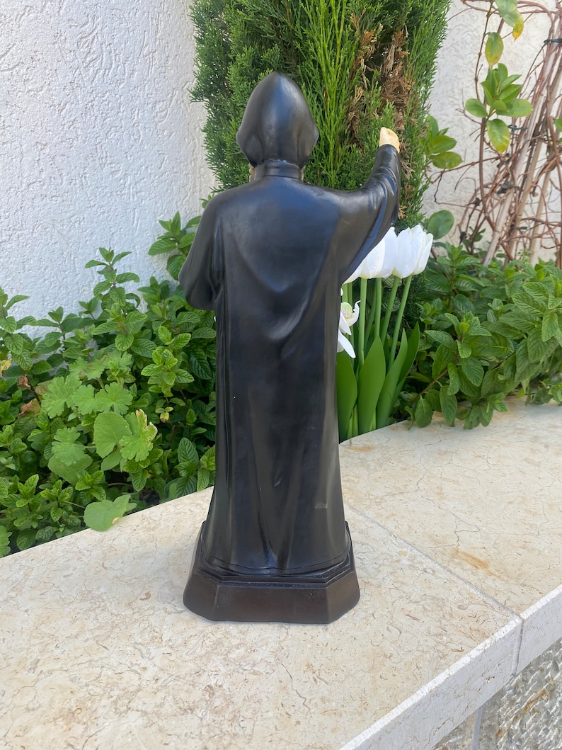 11.8 inch SAINT CHARBEL statue , high quality st charbel made of resin from the holy land image 4