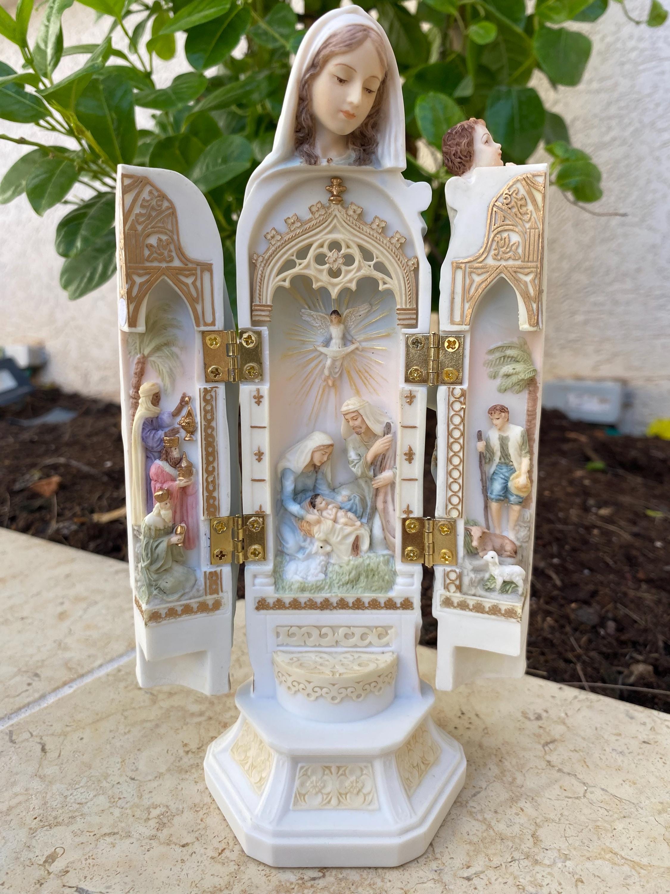美品　聖母マリアと天使の陶器置物　VERONESE DESIGNベロネーゼ Veronese Design of Mary - Etsy