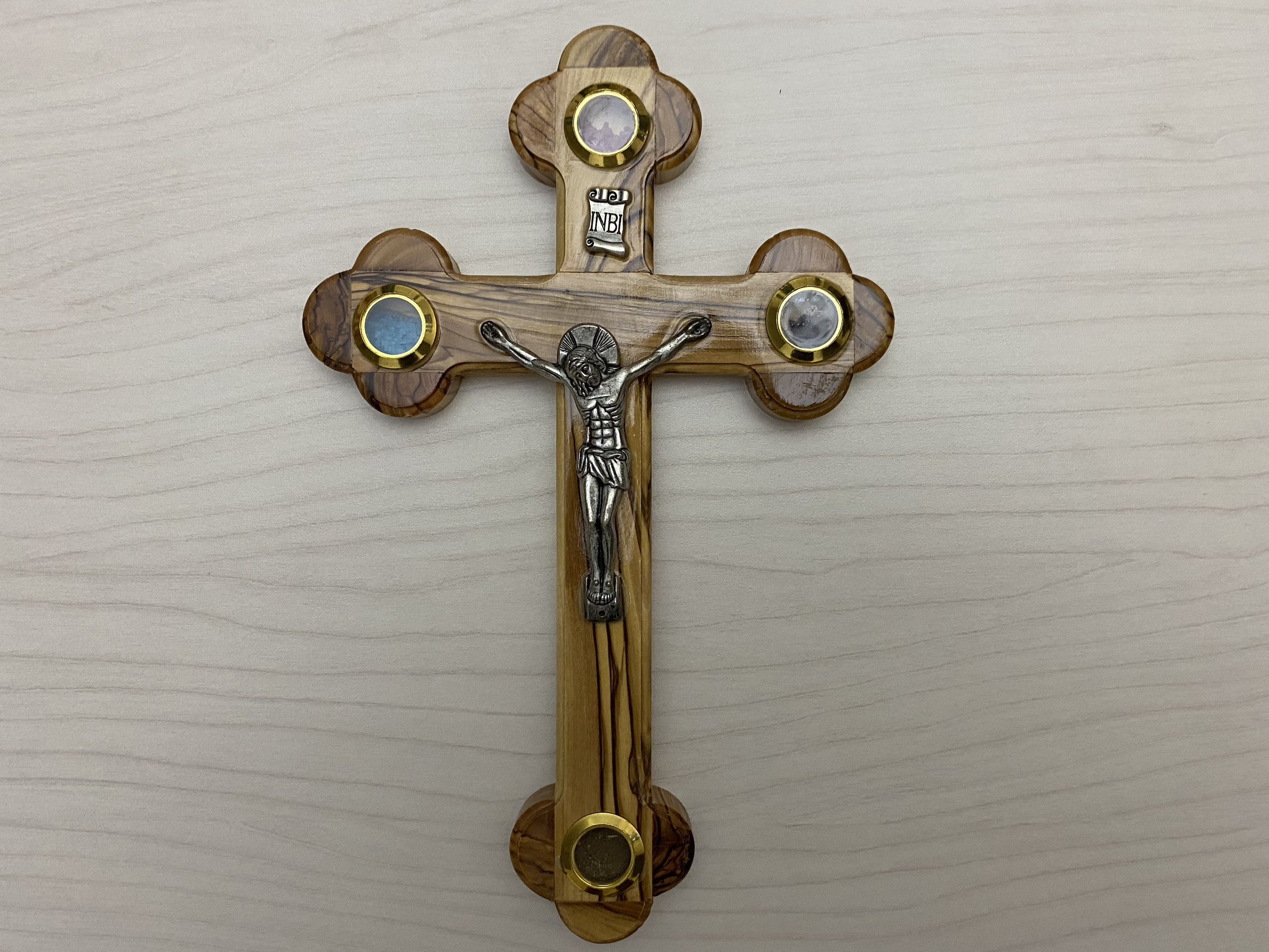 Olive Wood Crucifix Wall Decor Big Size Catholic Cross Hand Etsy