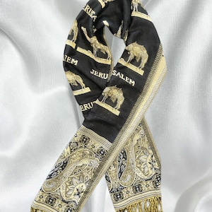 JERUSALEM scarf | Israeli scarf | holy land scarf , 100% pure cashmere scarf wrap plaid scarf large soft from Jerusalem holy land