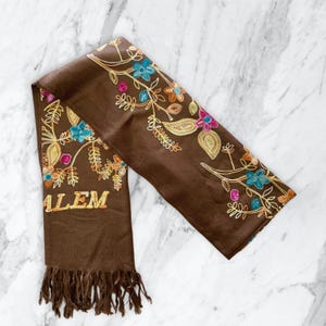 JERUSALEM scarf | Israeli scarf | holy land scarf , 100% pure cashmere scarf wrap plaid scarf large soft from Jerusalem holy land