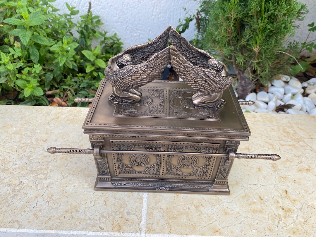 Veronese Design , Bronze Figurine Religious the Ark of Covenant Trinket