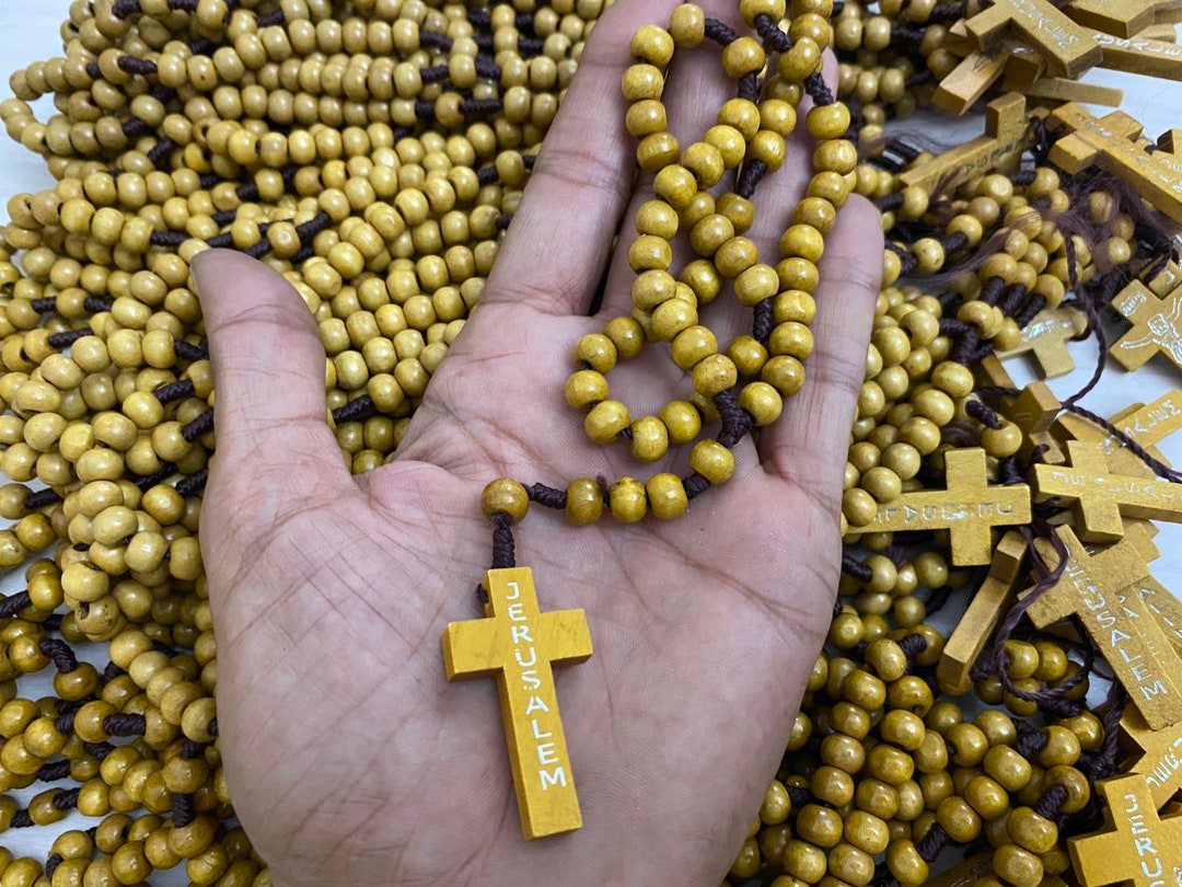 Wholesale Bulk Wooden Rosaries , 13 Dozens 13X12 Total 156 Rosary Olive