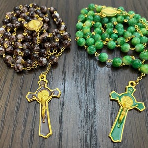 2 rosaries Crystal beads , bery high quality from JERUSALEM holy land terra santa
