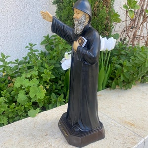 11.8 inch SAINT CHARBEL statue , high quality st charbel made of resin from the holy land image 3