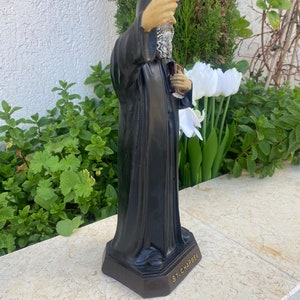 11.8 inch SAINT CHARBEL statue , high quality st charbel made of resin from the holy land image 2