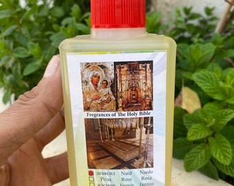 Huile d'onction NARD Authentique Pure 100 % Bénédiction fabriquée à JERUSALEM Terre Sainte 300 ml