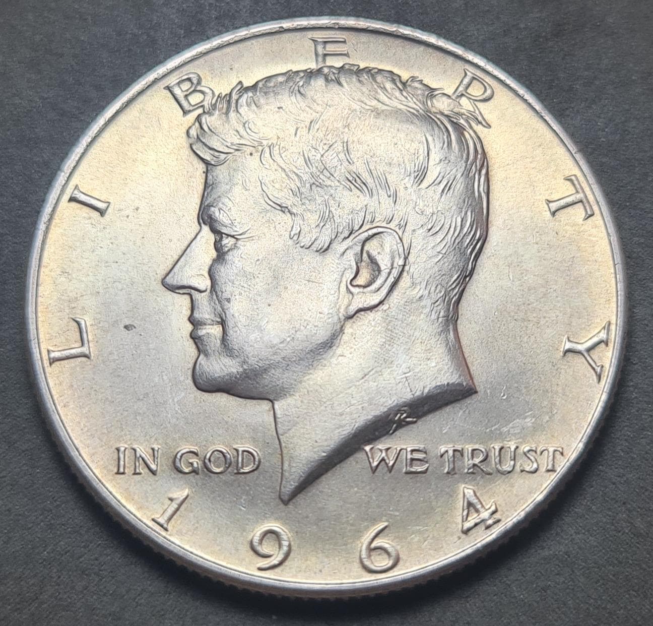 1964 kennedy half dollar coin - Etsy 日本