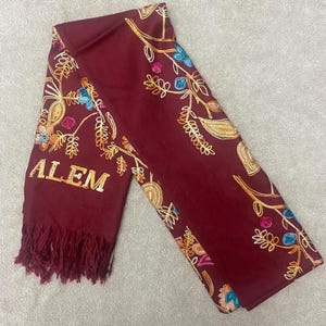 JERUSALEM scarf | Israeli scarf | holy land scarf , 100% pure cashmere scarf wrap plaid scarf large soft from Jerusalem holy land