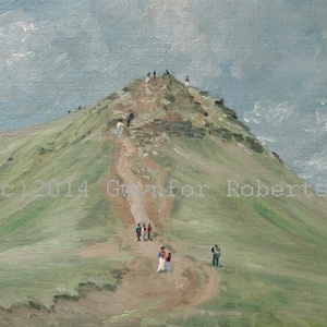 Painting of Corn Du, The Brecon Beacons. Welsh Art for sale. Paintings of Wales. Artist Gwynfor Roberts