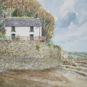 The Boat House, Laugharne, Carmarthenshire, Archival Giclee print.