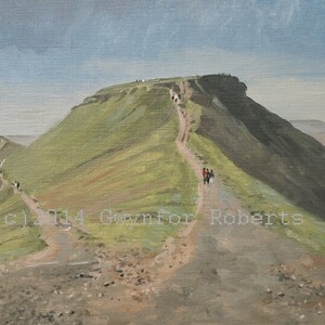 Painting of Pen y fan, The Brecon Beacons. Welsh Art for sale. Paintings of Wales.
