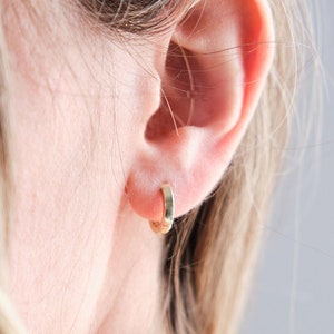 Huggie Earrings, Most Favorited Huggie Hoop Earrings, Gold Hoop Earrings, Everyday Earrings, Mom gifts, Mothers Day Gift, Tiny Hoops for Her