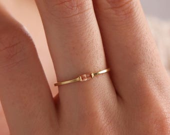 Birthstone Ring, Birthday Gift for Her, Mom Gift, Personalized Ring, 18K Gold Family Ring, Bridesmaid Gifts, Gift For Mom, Christmas Gifts