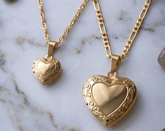 Regalo para el Día de la Madre, Collar con medallón en forma de corazón personalizado con foto y grabado, Regalo para mamá, abuela, esposa, Collar conmemorativo