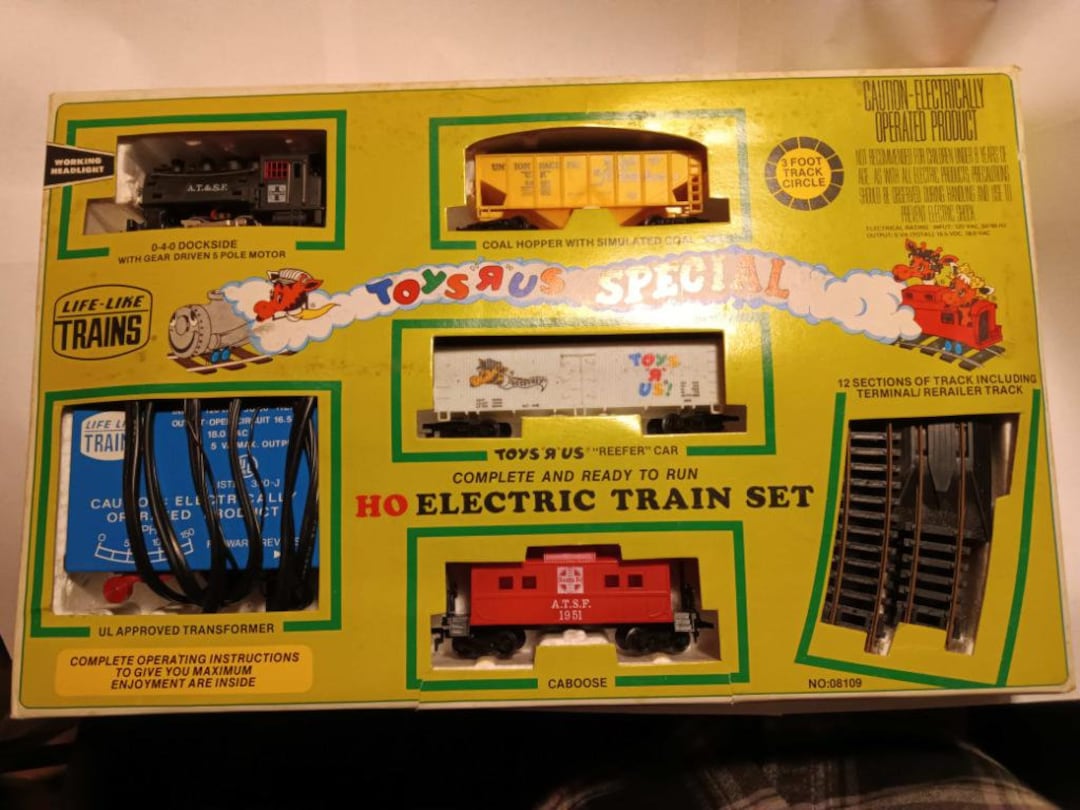 Life Like Trains Toys R Us Special Train Set Etsy