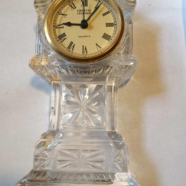 Crystal Legends Quartz Clock by Godinger Etsy