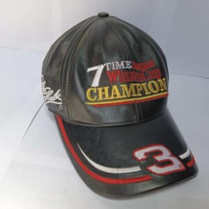 Dale Earnhardt Time Champion Leather Cap
