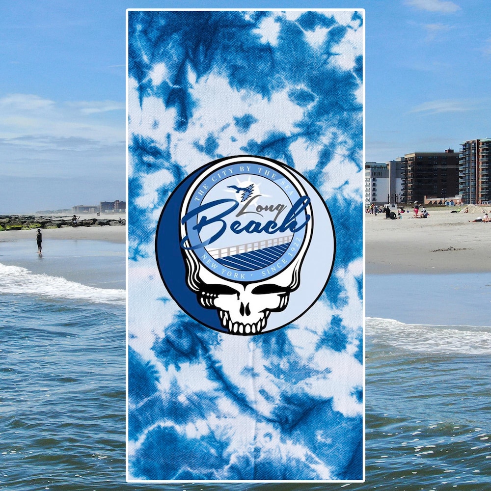 LBNY Tie Dye Skull Towel