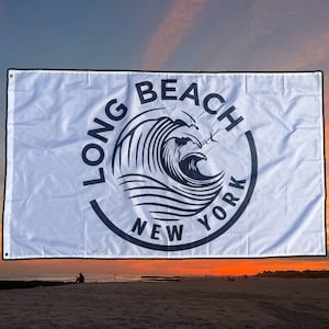 Long Beach Wave 3x5 Beach Flag