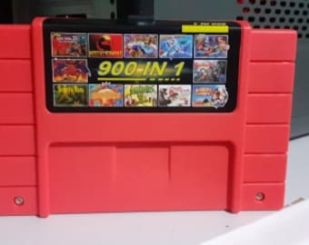 Super 900 In 1 Game Cartridge Nintendo SNES USA NTSC Console 16 Bit
