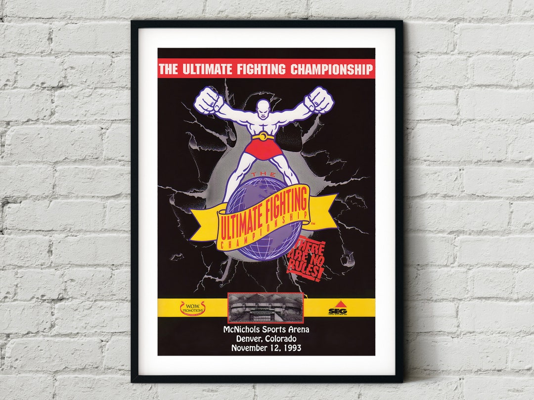 UFC 1: the Beginning Poster Royce Gracie Vs. Gerard Gordeau - Etsy