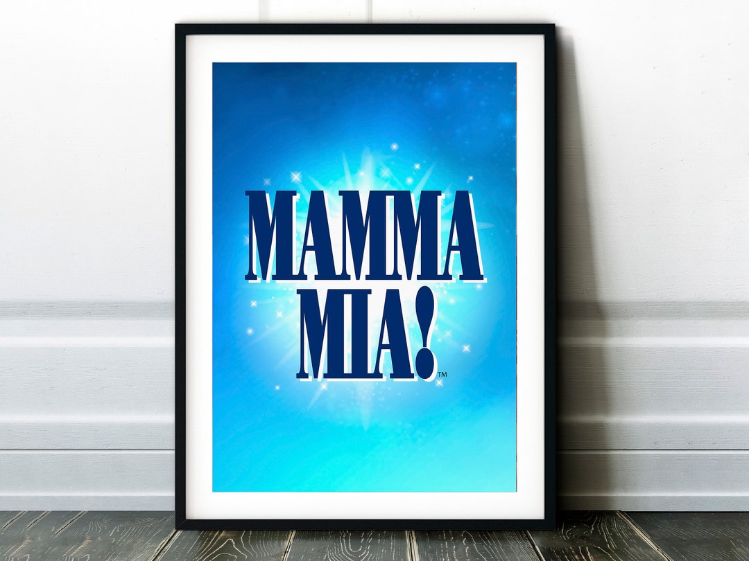 Mamma Mia Musical Poster Print High Quality Wand Etsy.de