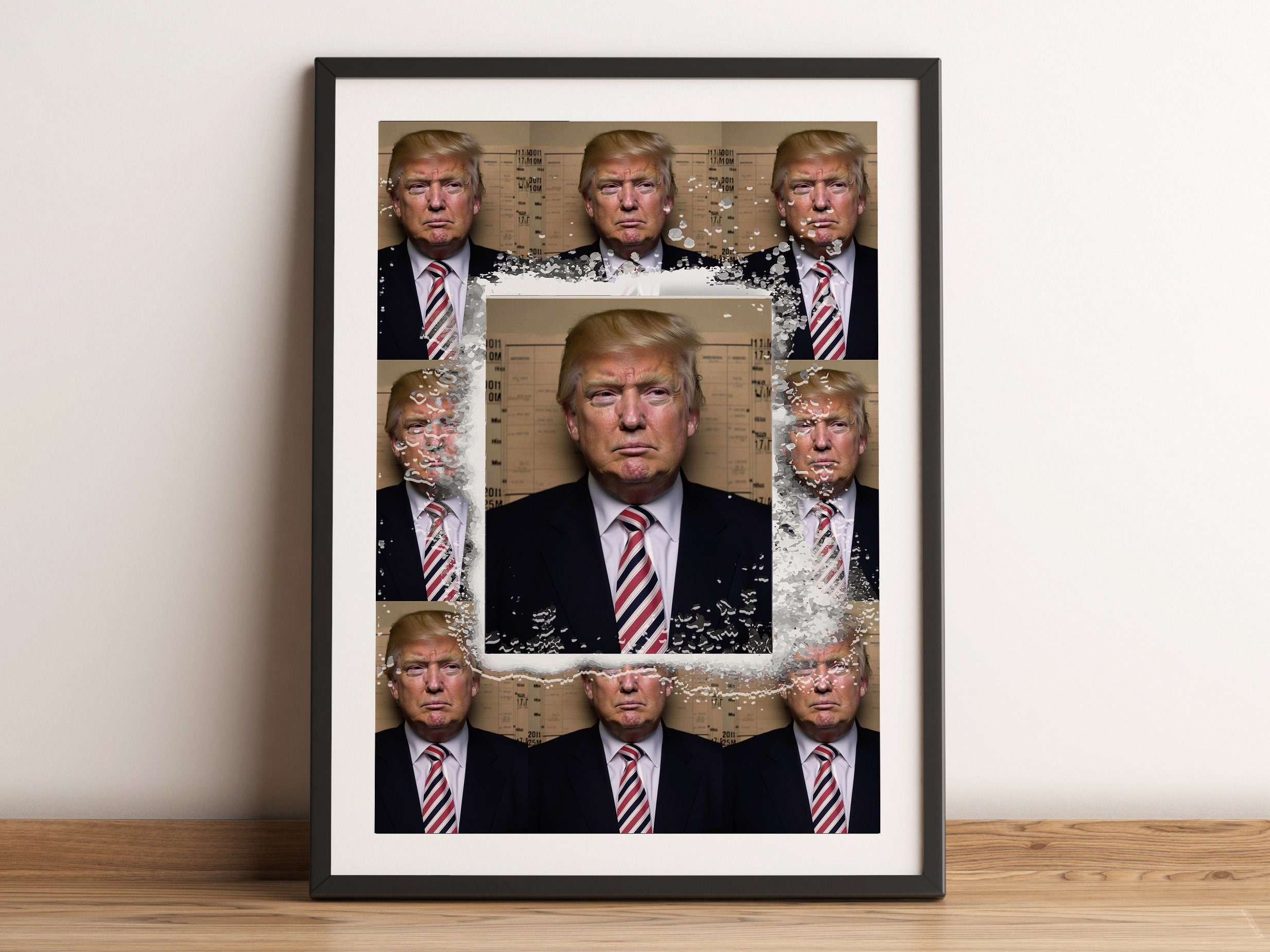 Donald Trump Mugshot Print | Donald Trump Poster | Wall Art Prints, Trump Poster
