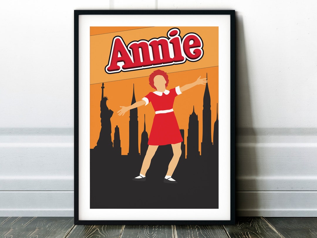 Annie Musical Poster High Quality Wall Art Print Three Etsy