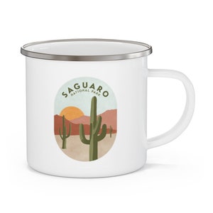 Saguaro National Park Enamel Camping Mug
