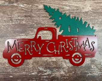 Merry Christmas Classic Truck