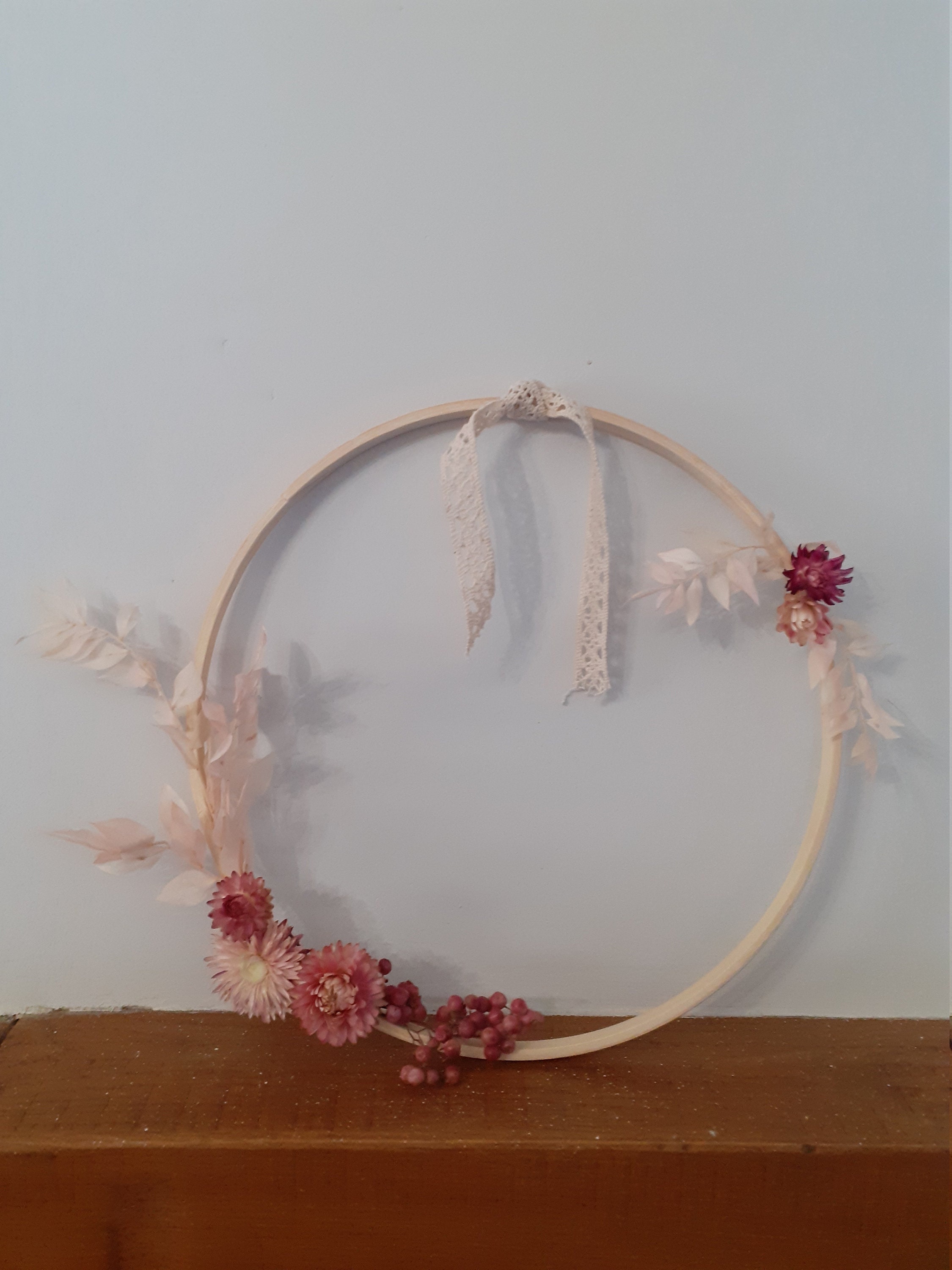 Couronne Fleurs Séchées