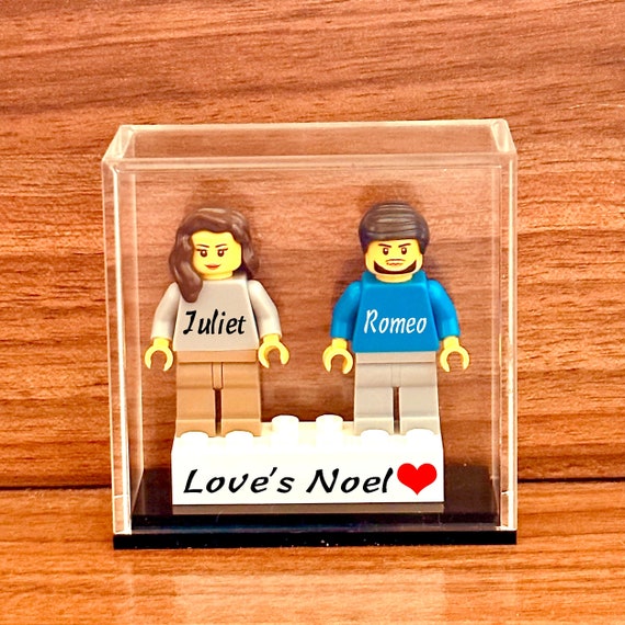 Mini-figure personalizzate su un mattoncino personalizzato Realizzate  utilizzando LEGO® riciclato, per il regalo di anniversario di compleanno  della festa della mamma per il suo fidanzato -  Italia