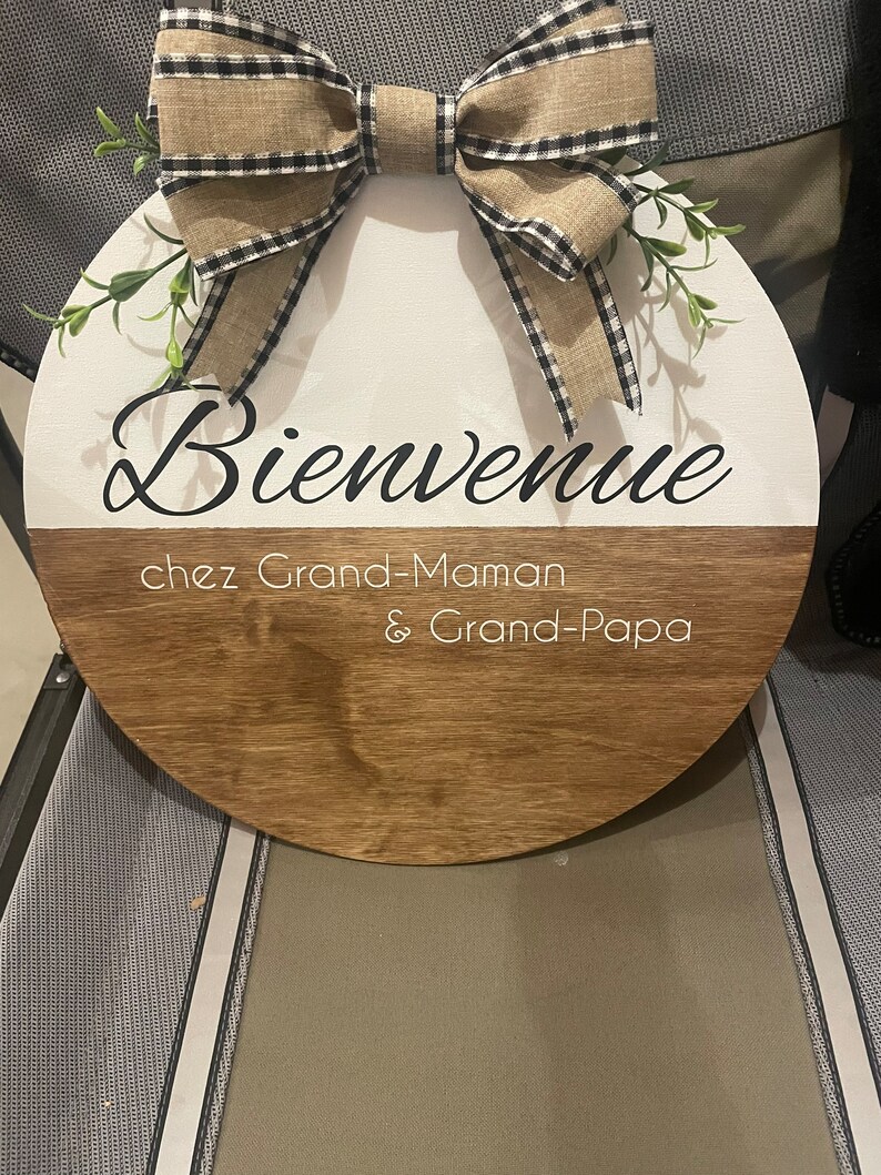 Wood Round Sign - Etsy