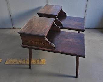 Vintage Wood End Table