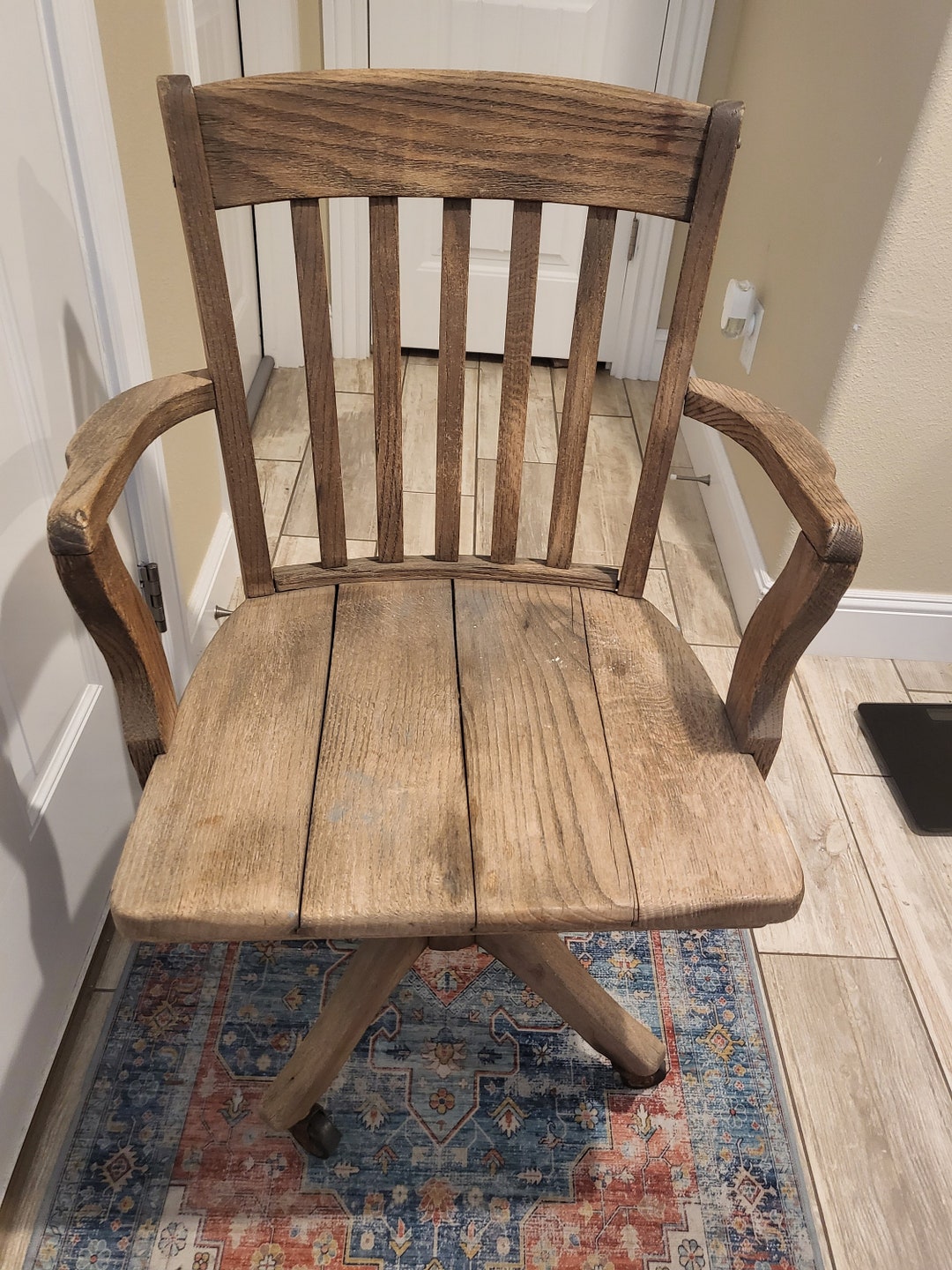 Antique Murphy Chair Company Bankers Chair Etsy