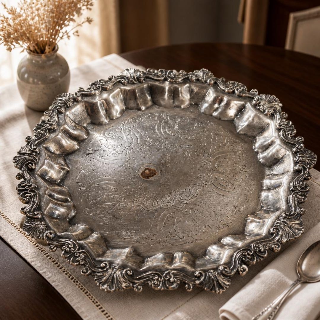 Vintage Sheridan Silver Co Silver Plated Serving Tray - Etsy