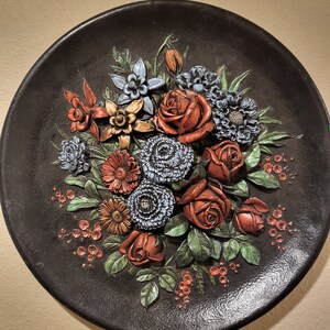Vintage 3 Dimensional Floral Wall Decor
