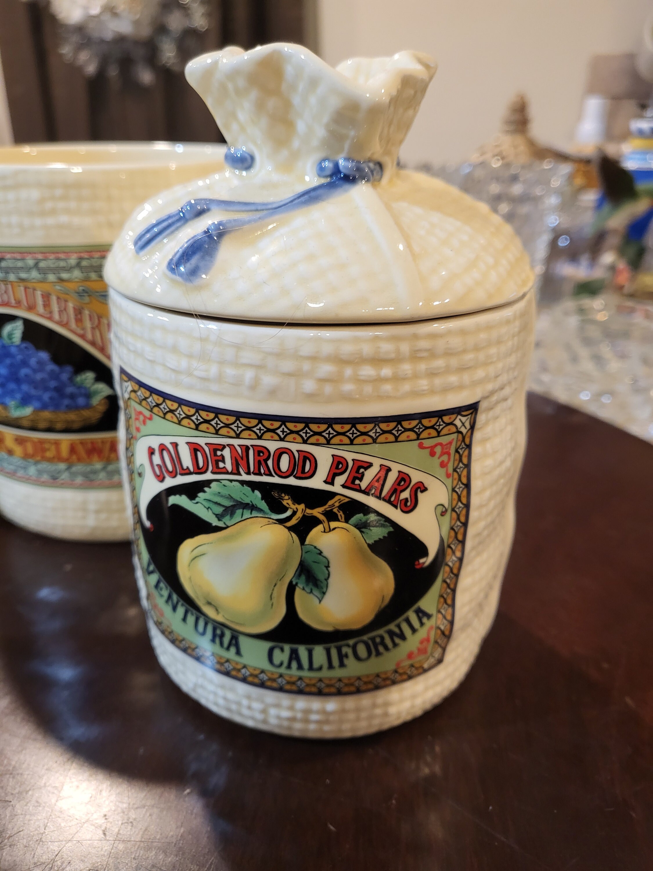 Set of 5 Hearth and Home Designs Burlap Sack and Produce Label