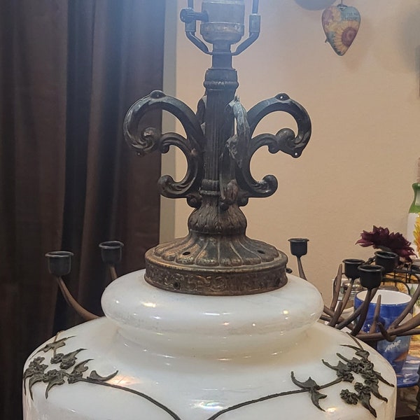 Vintage Carl Faulkenstine Iridescent Lamp