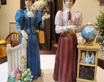 Vintage Avon Presidents Club Award Mrs Albee Figurines