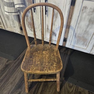 Antique Childs Spindle Back Chair