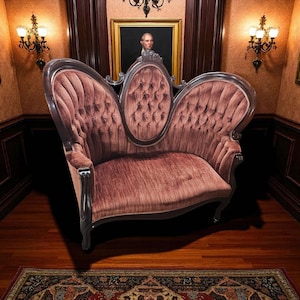 Vintage Victorian Butterfly Settee