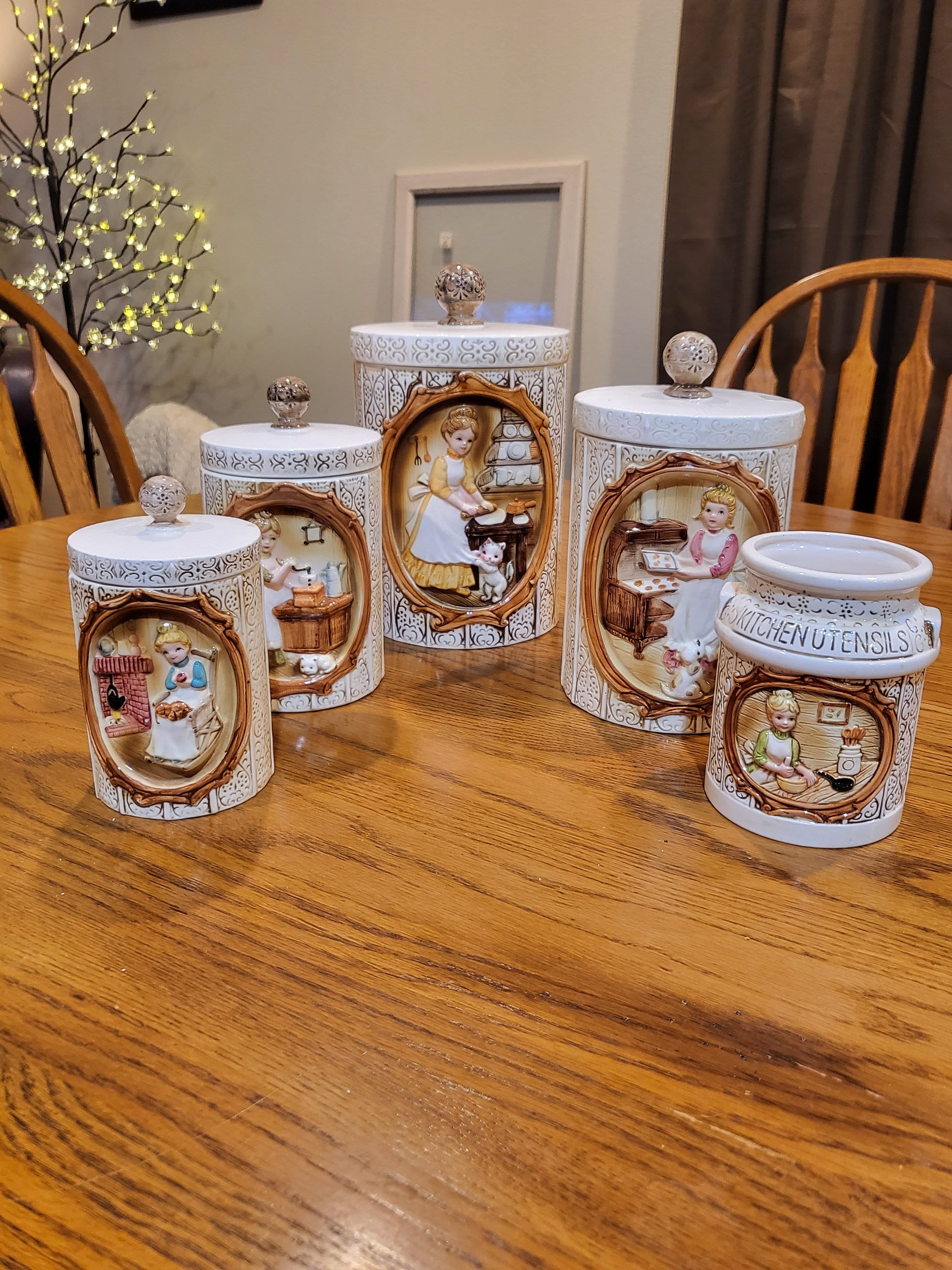 5 Piece Sears and Roebuck Canister Set - Etsy