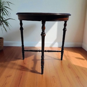 Antique Half Moon Console Table