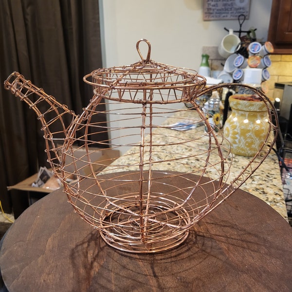 Wire Teapot Etsy