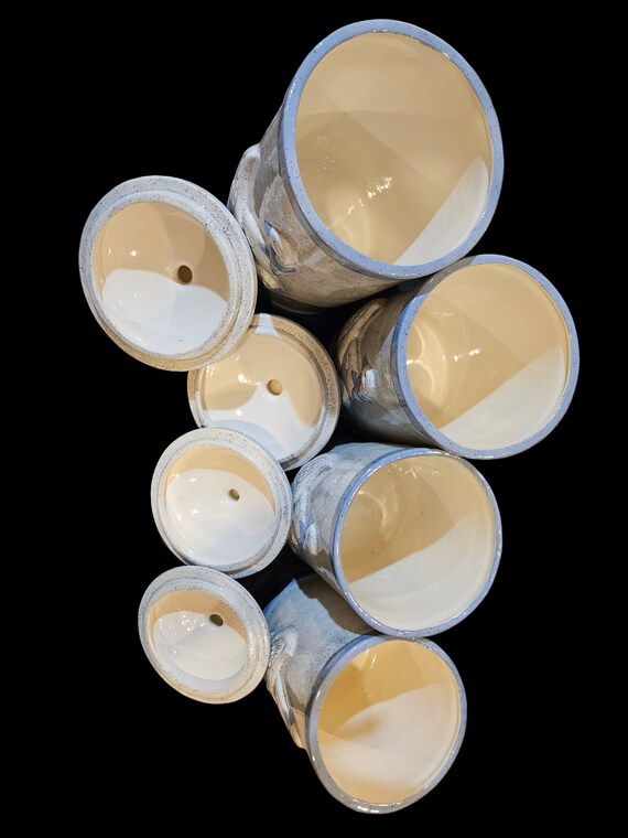 1980s Blue Ribbon Goose Canister Set - Etsy