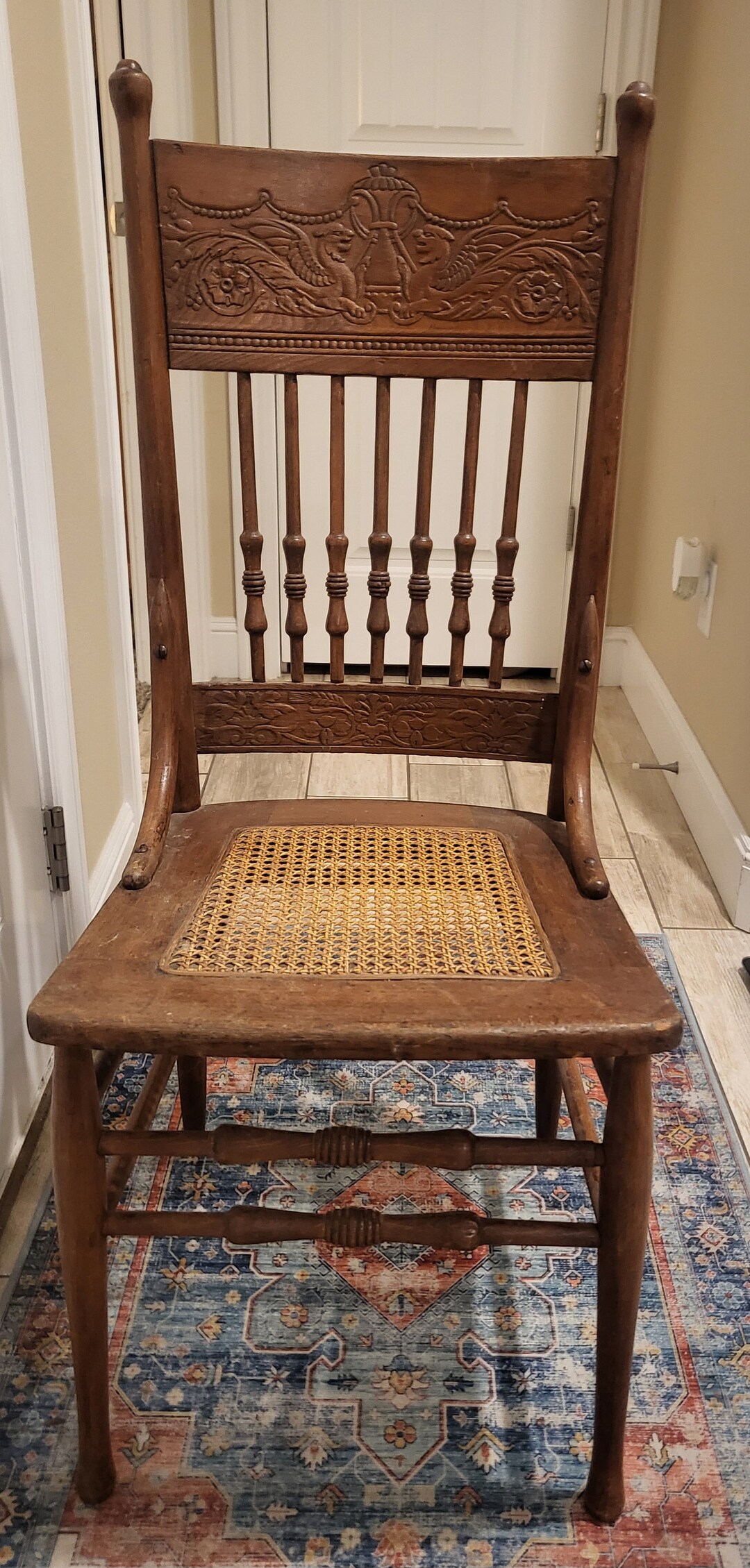 Antique Wooden Dining Chair Etsy